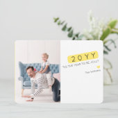 ユニークな色の編集可能新年は写真カードを望みます シーズンカード (スタンド正面)