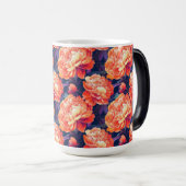 ユニークな芍薬プリント卒業コーヒー モーフィングマグカップ (正面右)