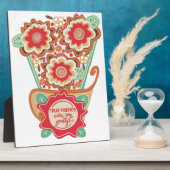 ユニークな花のデザインストyle フォトプラーク (側面)