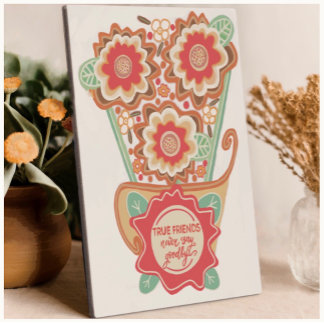 ユニークな花のデザインストyle フォトプラーク