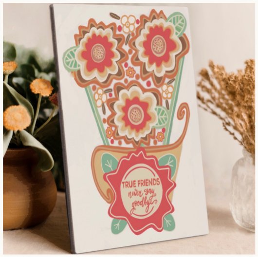 ユニークな花のデザインストyle フォトプラーク