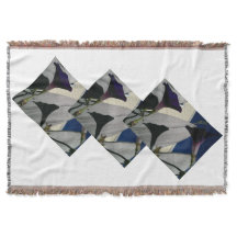 ユニークな花のブランケット