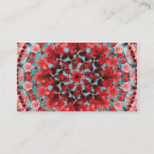 ユニークな花の曼荼羅 名刺 (裏面)