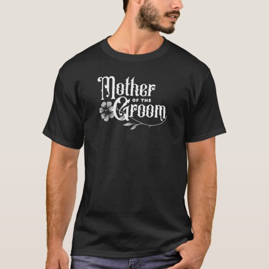 ユニークな花嫁の独身最後の夜  結婚式 母親のために Tシャツ (正面)