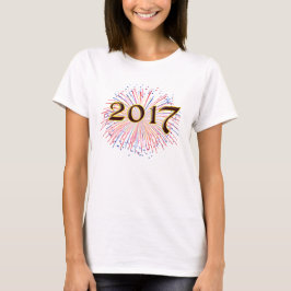 ユニークな花火のTシャツ2017大晦日のパーティーの Tシャツ