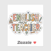 ユニークな英語教師の感謝ギフト シール (シート)