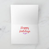 ユニークな落書きのスタイルのクリスマスカード シーズンカード (内部)