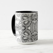 ユニークな落書き マグカップ (正面左)