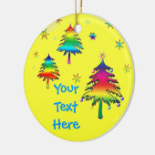 ユニークな虹の木のオーナメント セラミックオーナメント (左)