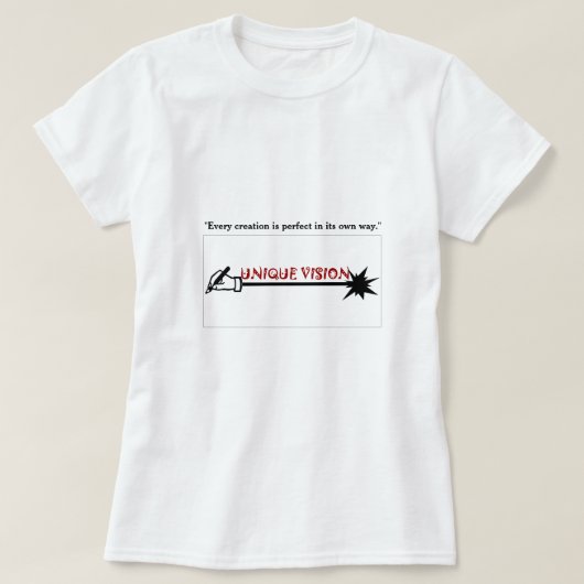 ユニークな視点 Tシャツ (デザイン正面)