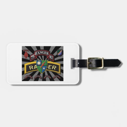 ユニークな設計75レンジャー連隊ギフト ラゲッジタグ (正面横)
