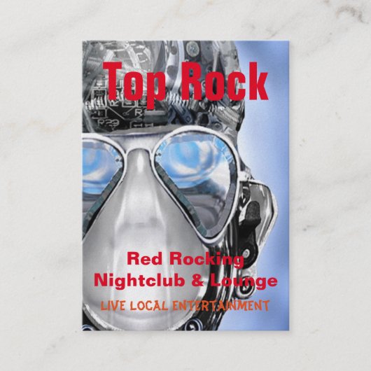 ユニークな豊富なサイボーグのカッコいい 名刺 (正面)