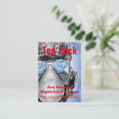 ユニークな豊富なサイボーグのカッコいい 名刺 (スタンド正面)