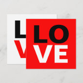 ユニークな赤い背景のラブロマンス (正面/裏面)