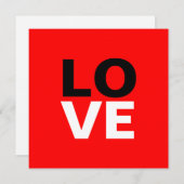 ユニークな赤い背景のラブロマンス シーズンカード (正面/裏面)