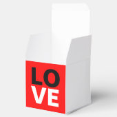 ユニークな赤い背景のラブロマンス フェイバーボックス (オープン)