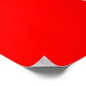 ユニークな赤い背景のラブロマンス ポスター (角)