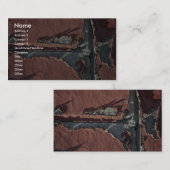 ユニークな赤レンガ(クローズアップ) 名刺 (正面/裏面)