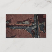 ユニークな赤レンガ(クローズアップ) 名刺 (裏面)