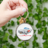 ユニークな車のデザインが大好きです キーホルダー (手)