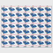 ユニークな車のデザインが大好きです ラッピングペーパー (フラット)