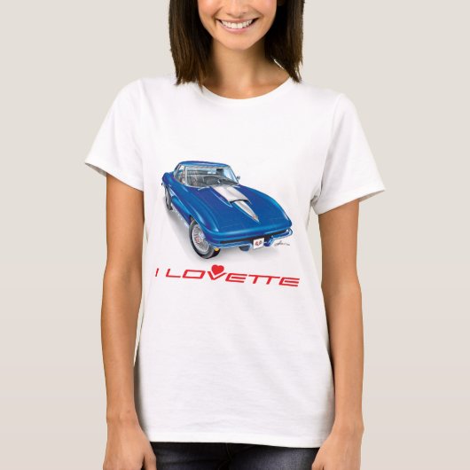 ユニークな車のデザインが大好きです Tシャツ (正面)
