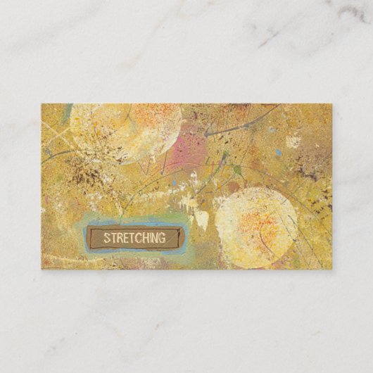 ユニークな近代美術は容易なテンプレートの卵の殼をカスタマイズ 名刺 (正面)