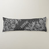 ユニークな透明なフローラルレースパーソナライズ ボディピロー (正面)