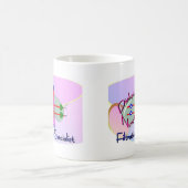 ユニークな透析のナース"ろ過専門家" コーヒーマグカップ (中央)