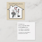 ユニークな配管のサービス業カード スクエア名刺 (正面/裏面)