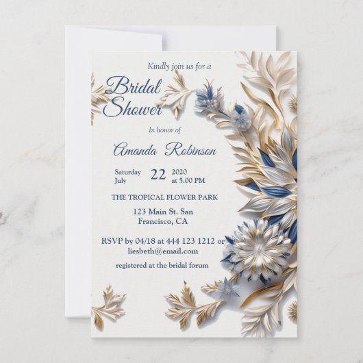 ユニークな雪の結晶のフェスティブな冬のデザイン 招待状 (正面)