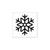ユニークな雪の結晶マークの木製ゴムスタンプ ラバースタンプ (インプリント)