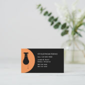 ユニークな電気技師の名刺 名刺 (スタンド正面)