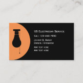 ユニークな電気技師の名刺 名刺 (正面)