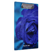 ユニークな青のバラの花 クリップボード (右)