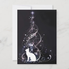 ユニークな黒猫のクリスマスカード シーズンカード