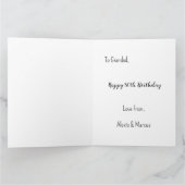 ユニークな12枚の写真コラージュ ミニマル シンプルなモノтаж カード (内部)