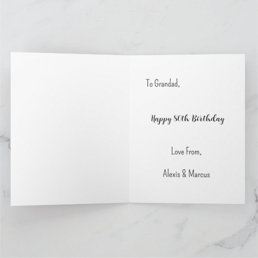 ユニークな12枚の写真コラージュ ミニマル シンプルなモノтаж カード (内部)