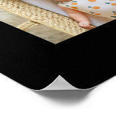 ユニークな12枚の写真コラージュ ミニマル シンプルなモノтаж ポスター (角)