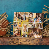 ユニークな12枚の写真コラージュ ミニマル シンプル フォトプラーク (側面)