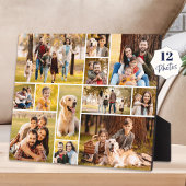 ユニークな12枚の写真コラージュ ミニマル シンプル フォトプラーク