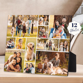 ユニークな12枚の写真コラージュ ミニマル シンプル フォトプラーク