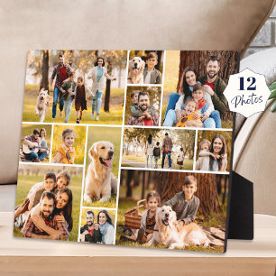 ユニークな12枚の写真コラージュ ミニマル シンプル フォトプラーク