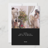 ユニークな2枚の写真で最高のクリスマス シーズンカード (裏面)