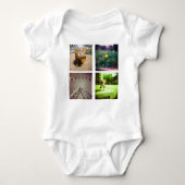 ユニークな、元のinstagramを作成して下さい ベビーボディスーツ (正面)