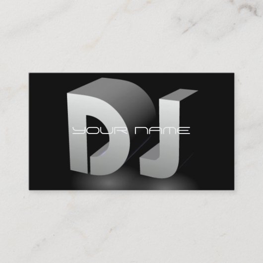 ユニークなDJの名刺 名刺 (正面)