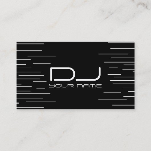 ユニークなDJの名刺 名刺 (正面)