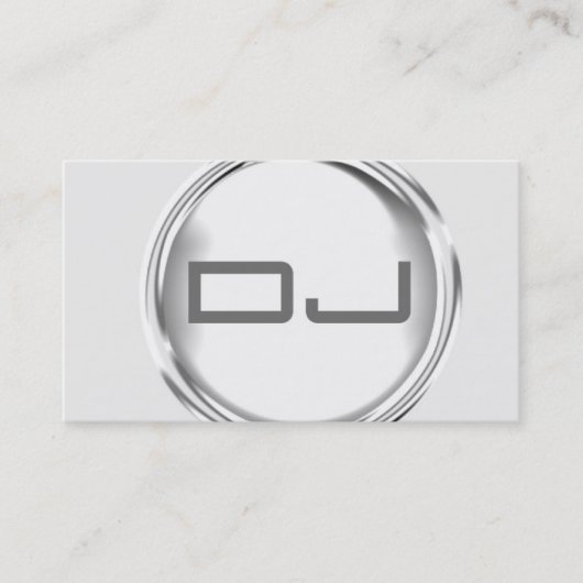 ユニークなDJの名刺 名刺 (正面)