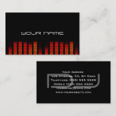 ユニークなDJの名刺 名刺 (正面/裏面)