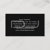 ユニークなDJの名刺 名刺 (裏面)